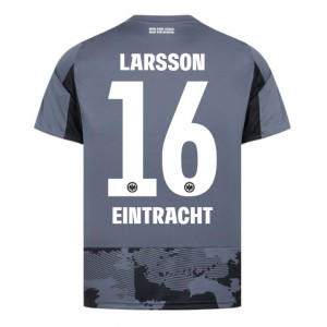 Eintracht Frankfurt Hugo Larsson #16 Jalkapallovaatteet Kolmaspaita 2025-26 Lyhythihainen
